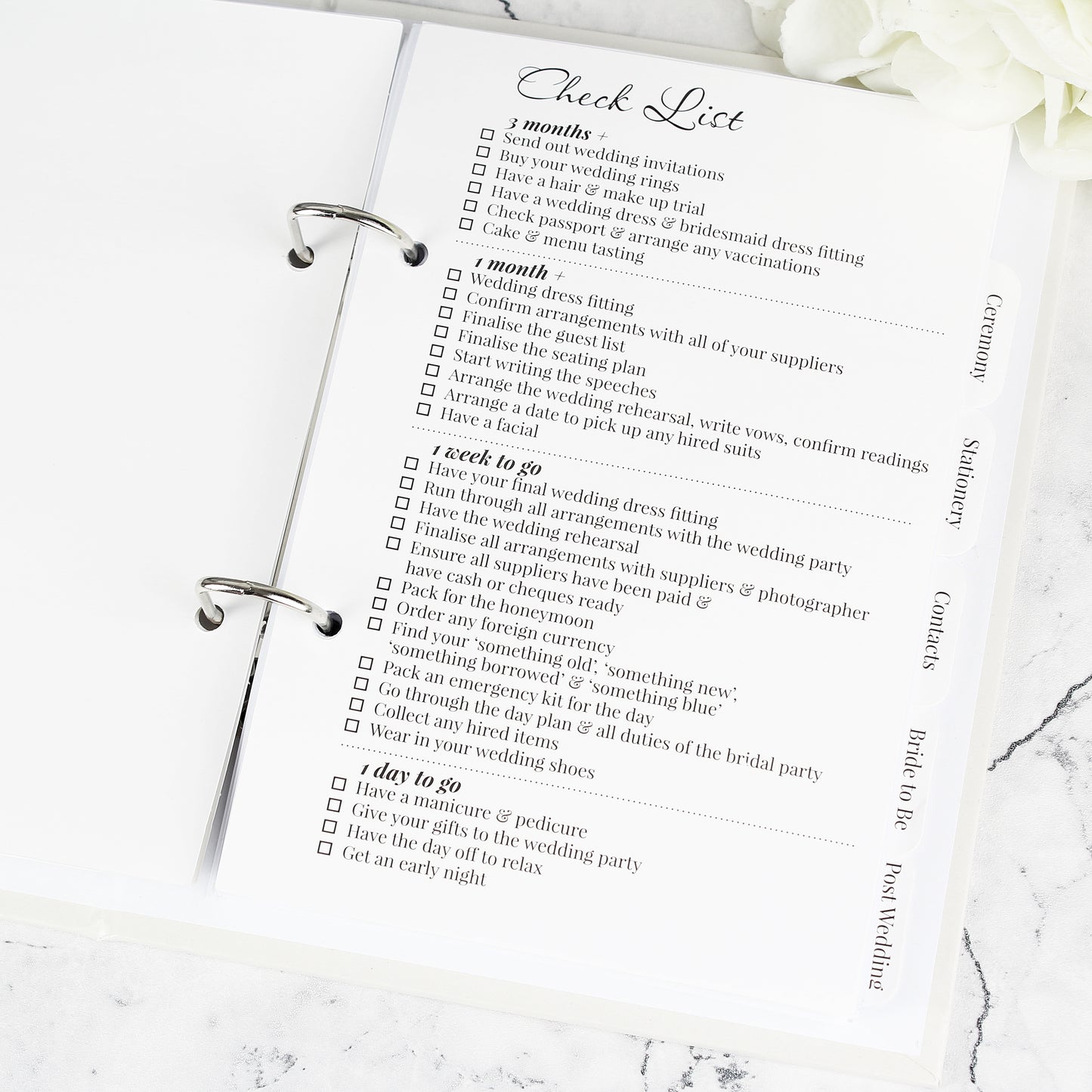Personalised Botanical Border Wedding Planner
