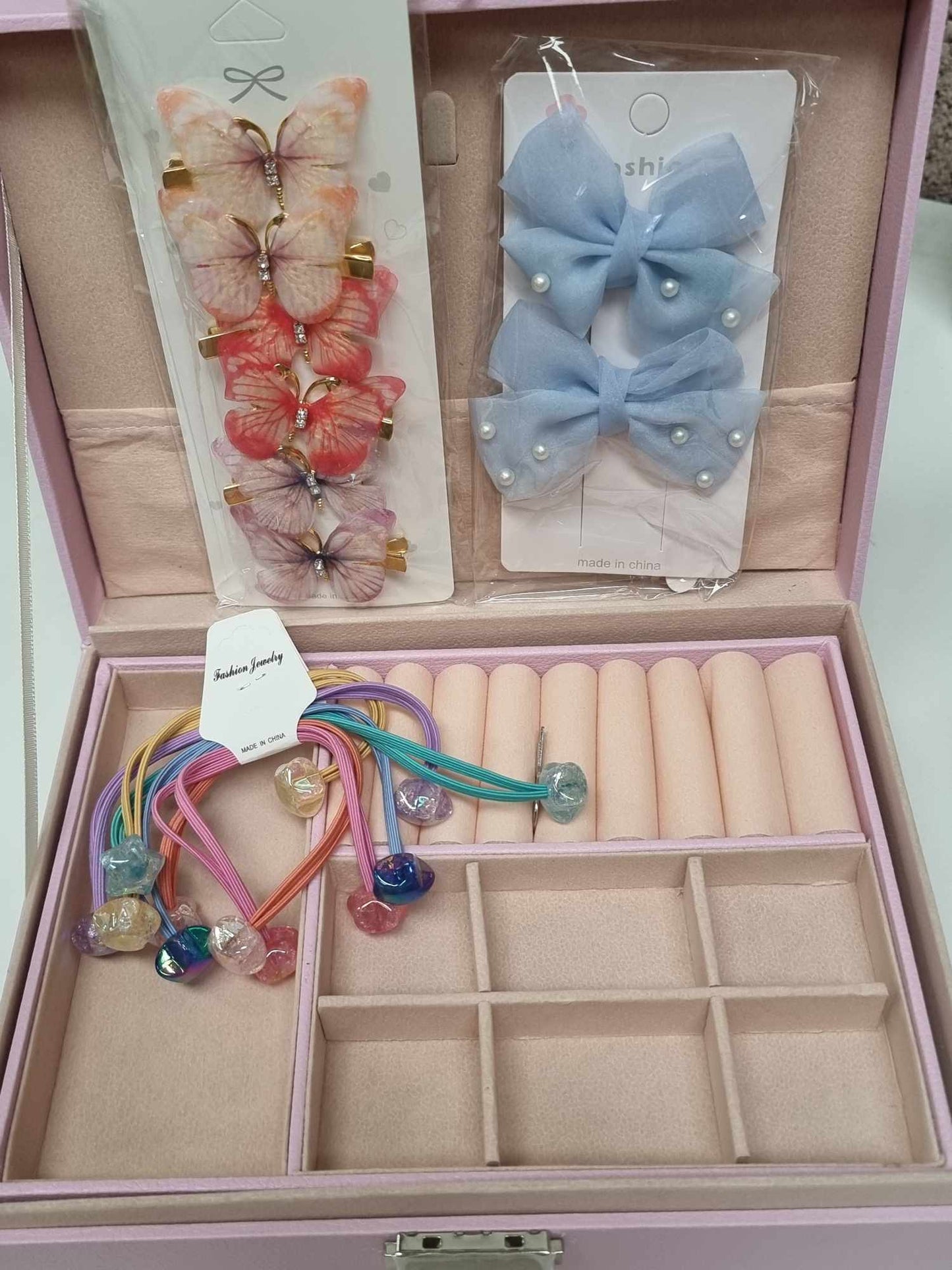 273pcs Colorful Cute Hair Accessories in Storage Box