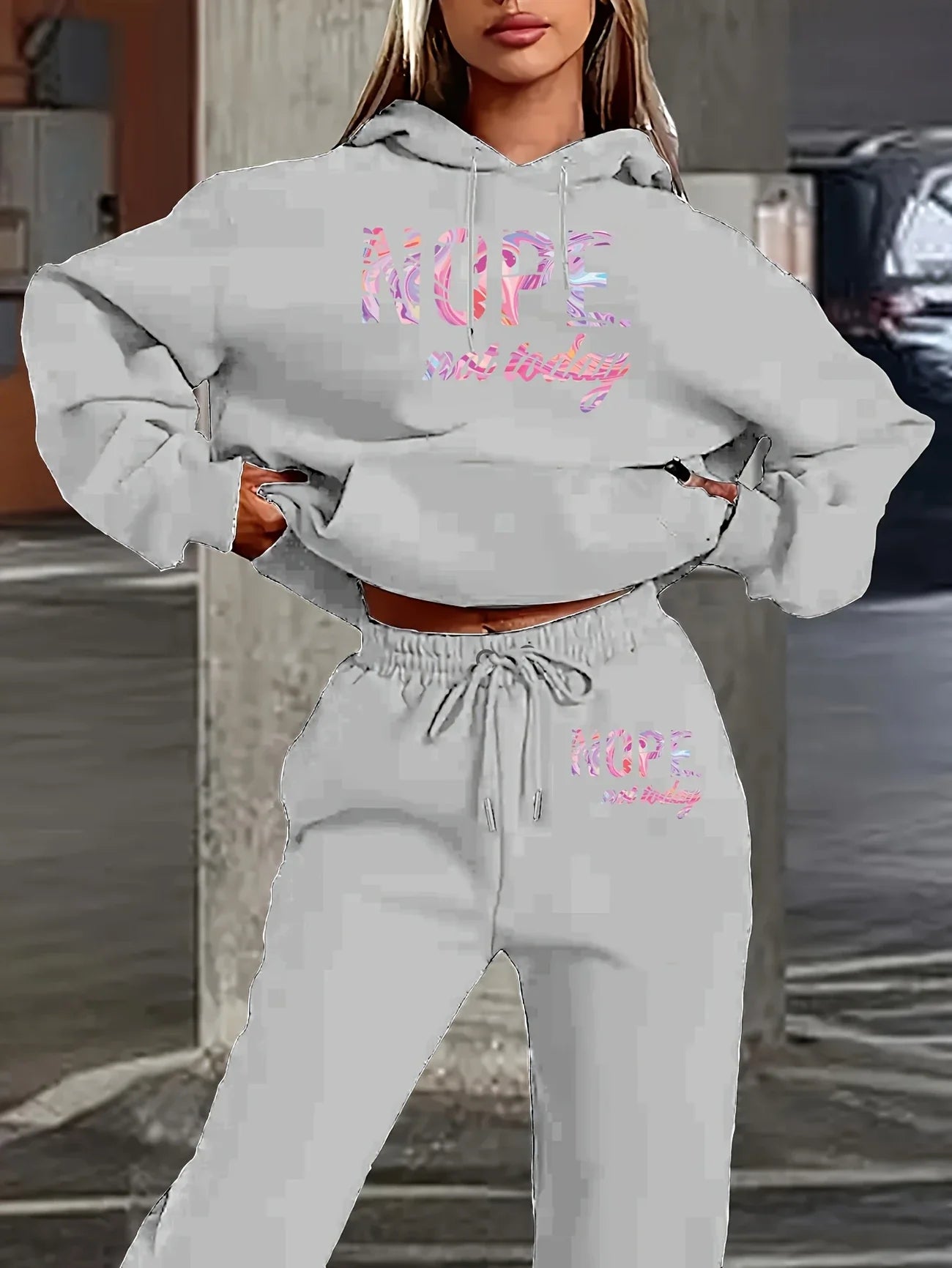 Two-Piece Loungewear, "NOPE Not Today