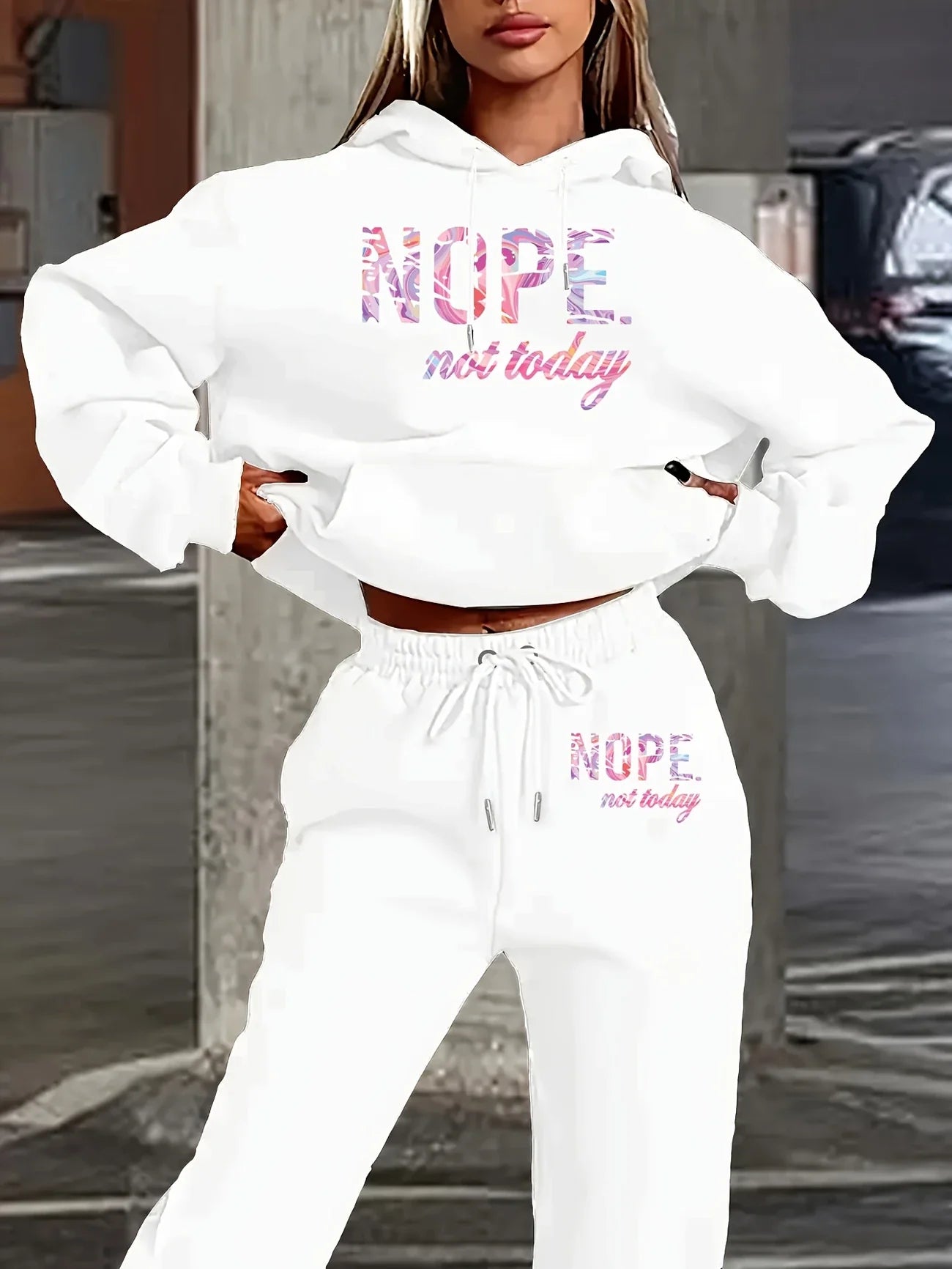 Two-Piece Loungewear, "NOPE Not Today