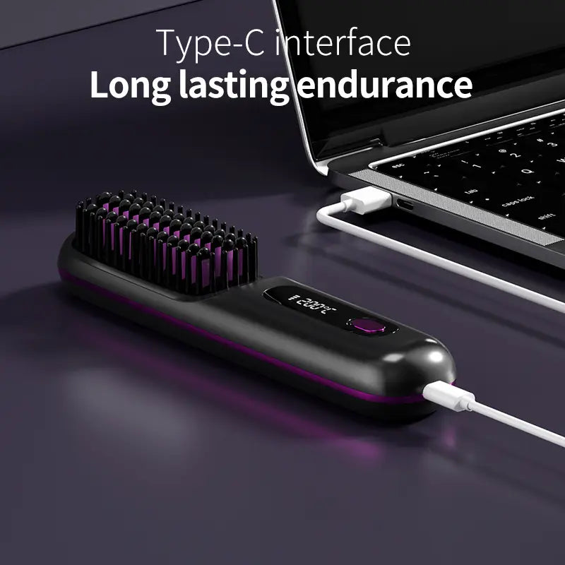 Portable Ionic Hair Straightener Brush