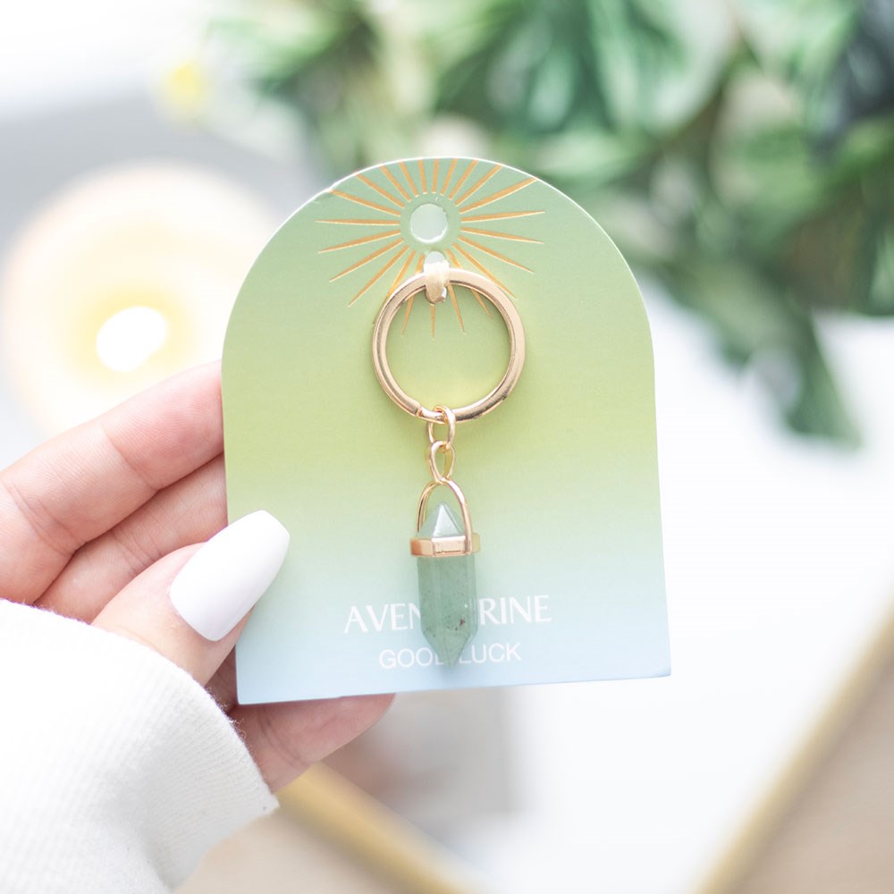 Aventurine Crystal Keyring
