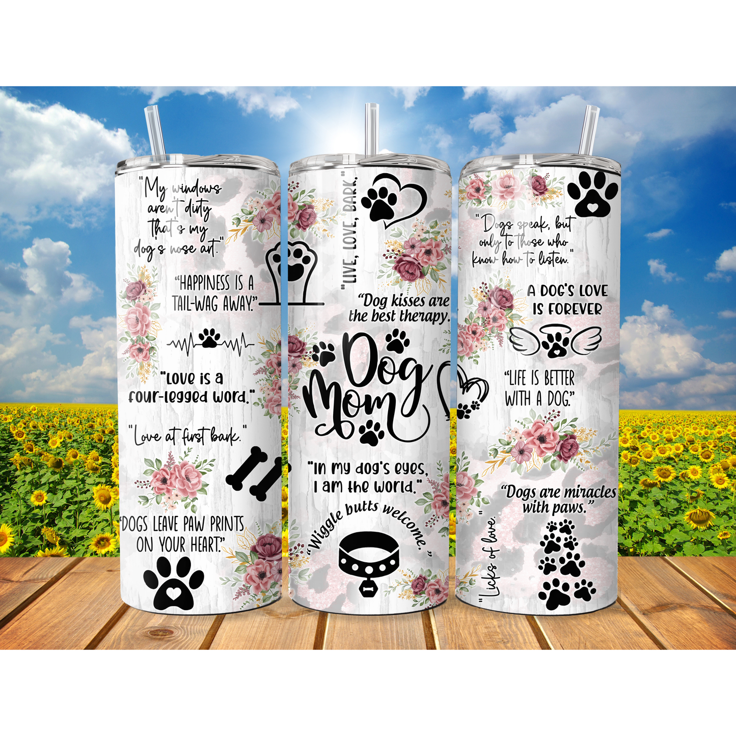 20 oz Dog mom Tumbler
