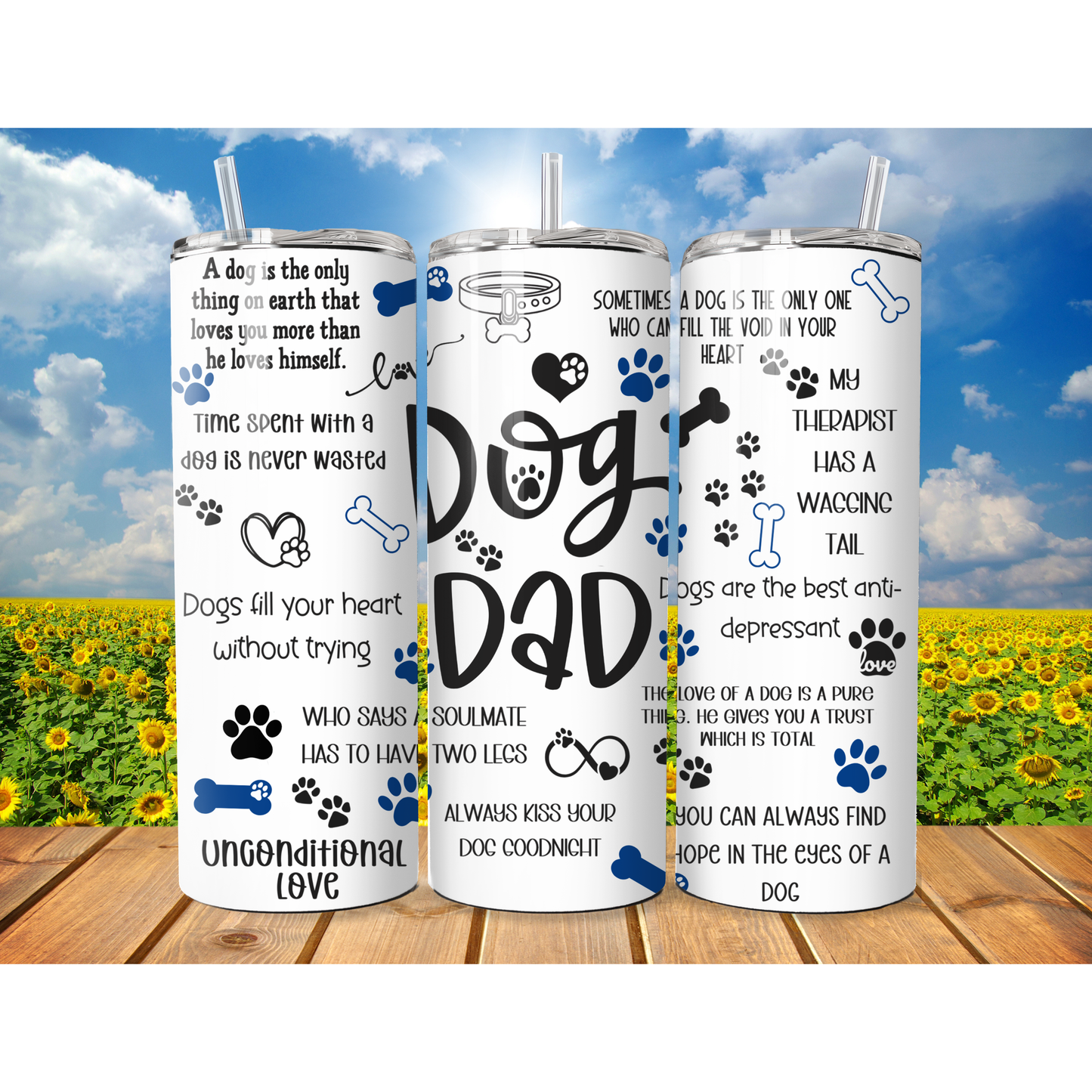 20 oz Dog Dad Tumbler