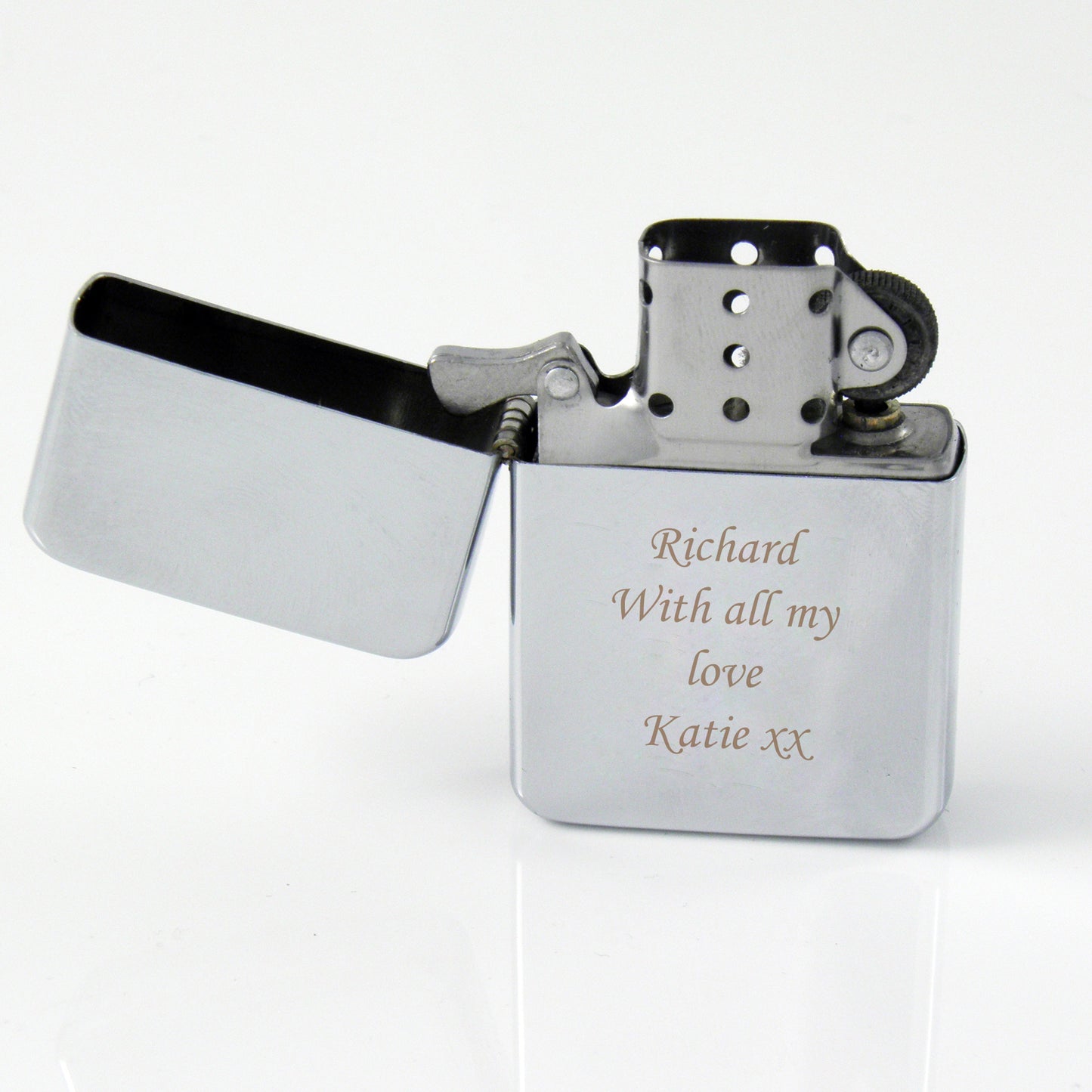 Personalised Engraved Silver Lighter