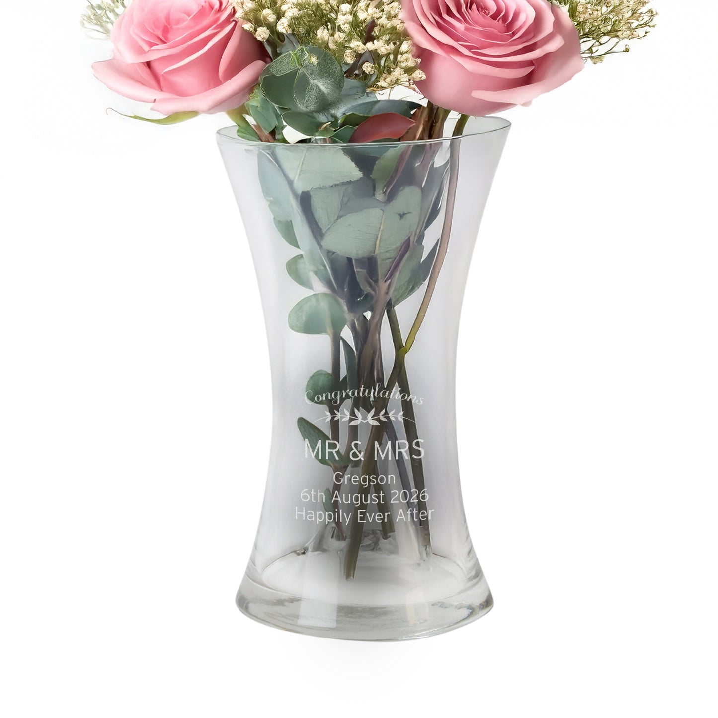 Personalised Classic Glass Vase
