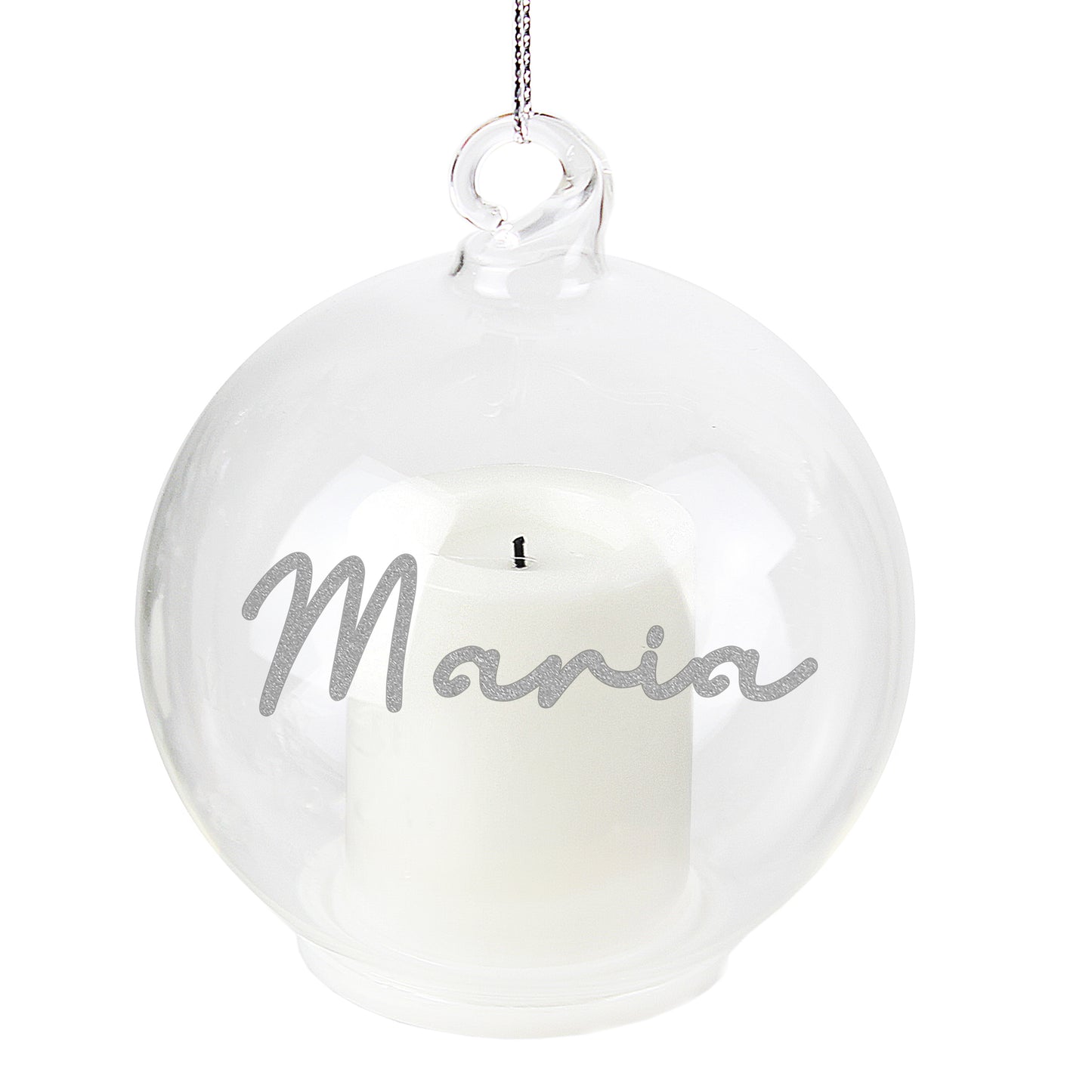 Personalised Christmas LED Candle Bauble
