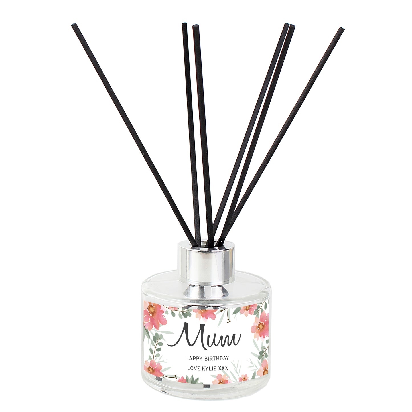 Personalised Floral Sentimental Reed Diffuser