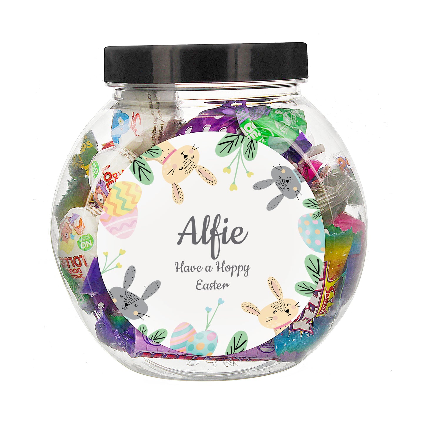 Personalised Easter Bunny Sweet Jar