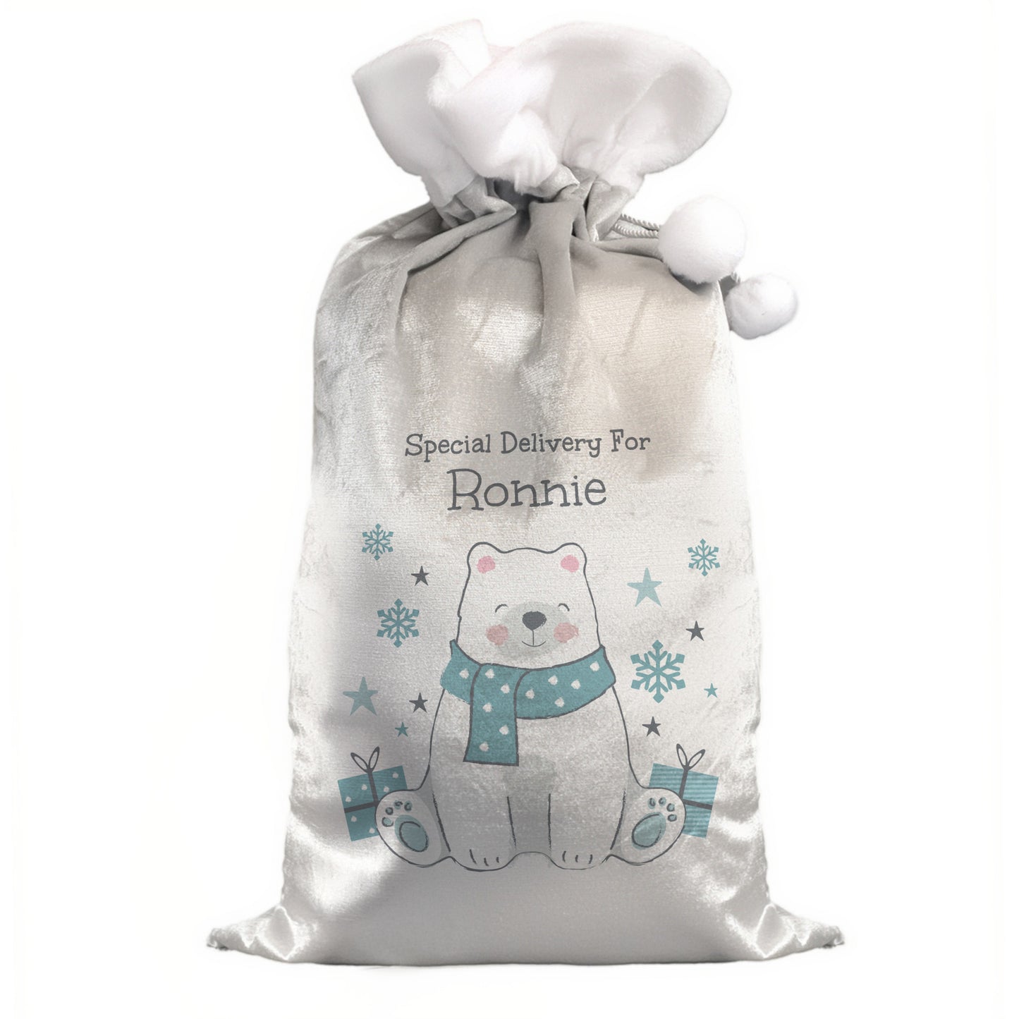 Personalised Polar Bear Christmas Sack