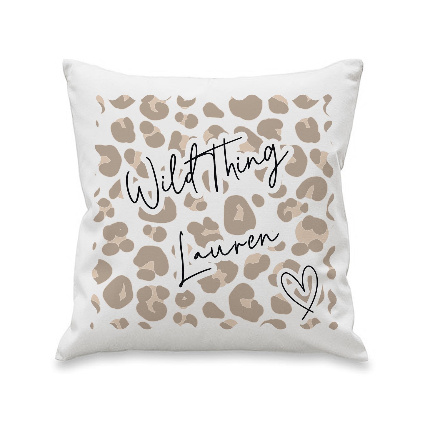 Personalised Leopard Print Cushion