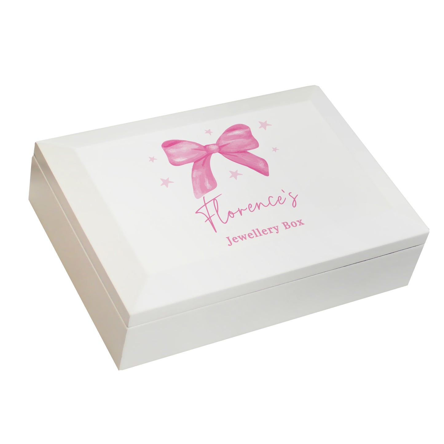 Personalised Bow Jewellery Box