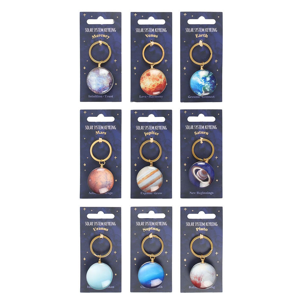 Set of 9 Solar System Keyrings