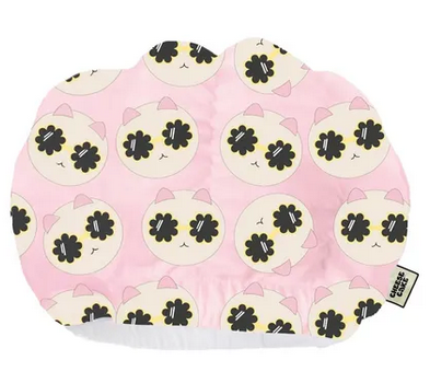 Shower Cap Pink Kawaii Cat
