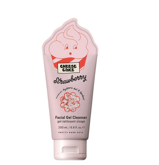 "Cheesecake 200Ml Gel Cleanser - Strawberry Gel Cleanser With Hyaluronic Acid + Squalane"