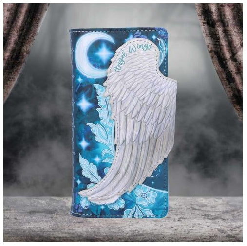 Angel Wings Embossed Purse 18.5cm