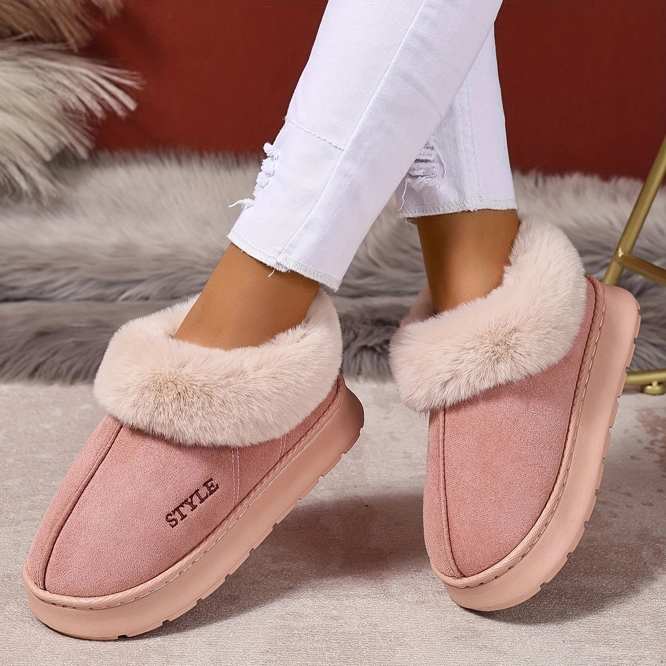 Premium Anti-Slip Thick-Soled Warm Slippers