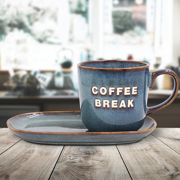 COFFEE BREAK SNACK SET-BLU/GRE