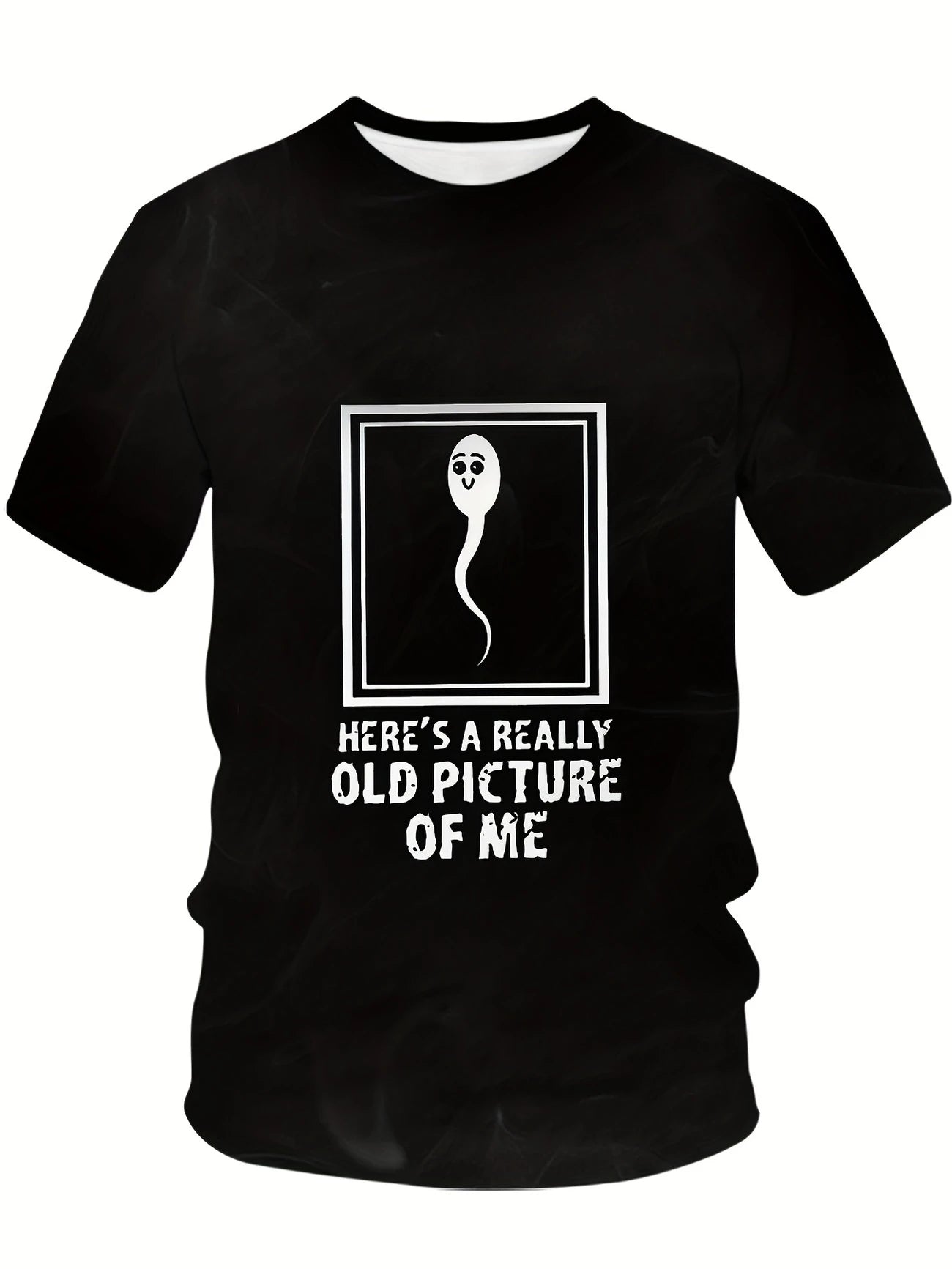 Men's T-Shirt with Whimsical Sperm Meme 3D Print