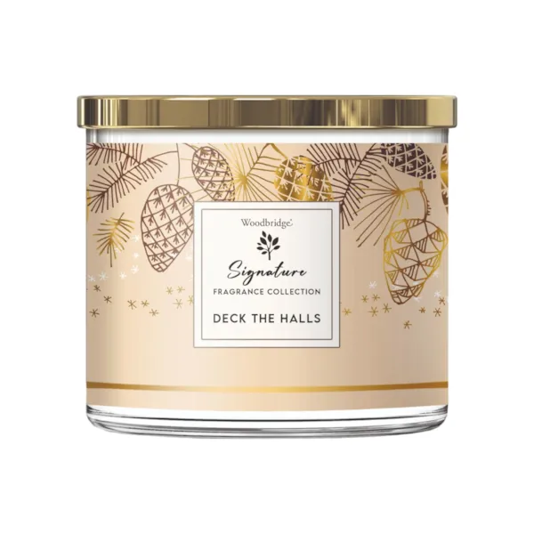 Deck The Halls Wax Tumbler Candle Jar by Woodbridge