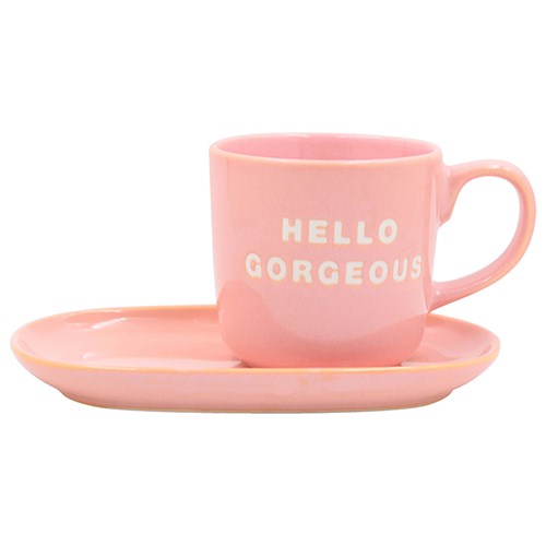 HELLO GORGEOUS SNACK SET-PINK