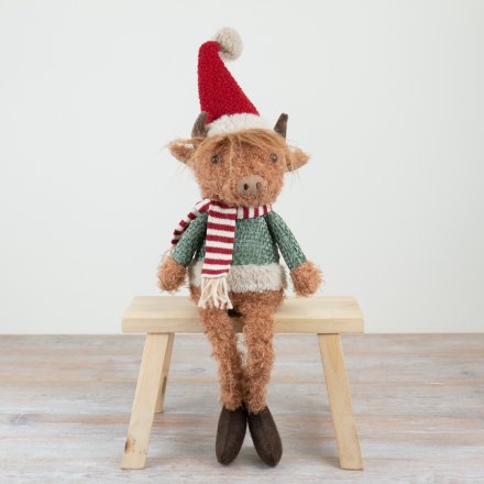 Festive Highland Cow