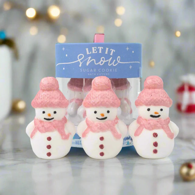 Snowman Sugar Cookie Bath Fizzers 3 x 100g