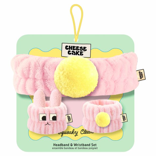 Cheesecake 3Pc Head & Wristband Set - Bunny