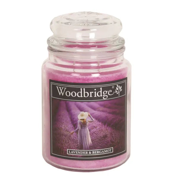 Lavender & Bergamot Large Scented Candle Jar