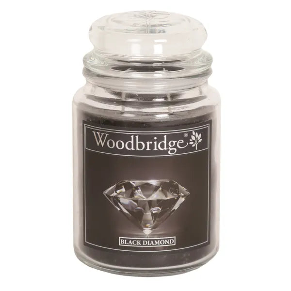 Black Diamond Large Scented Candle Jar
