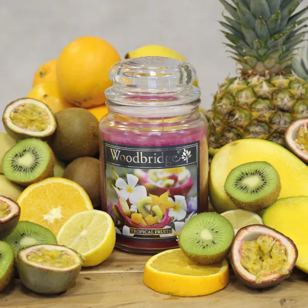 Tropical Fruits Large Scented Candle Jar