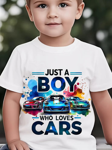 Just a boy who loves Cars T shirt