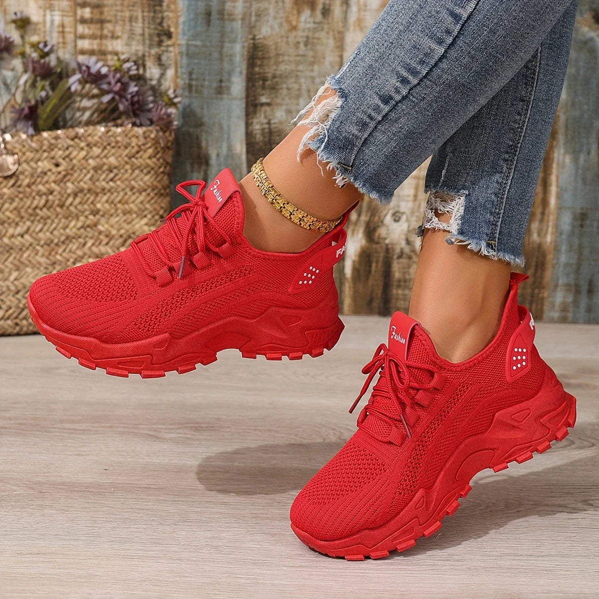 Women's Trainers white shoes, summer mesh design