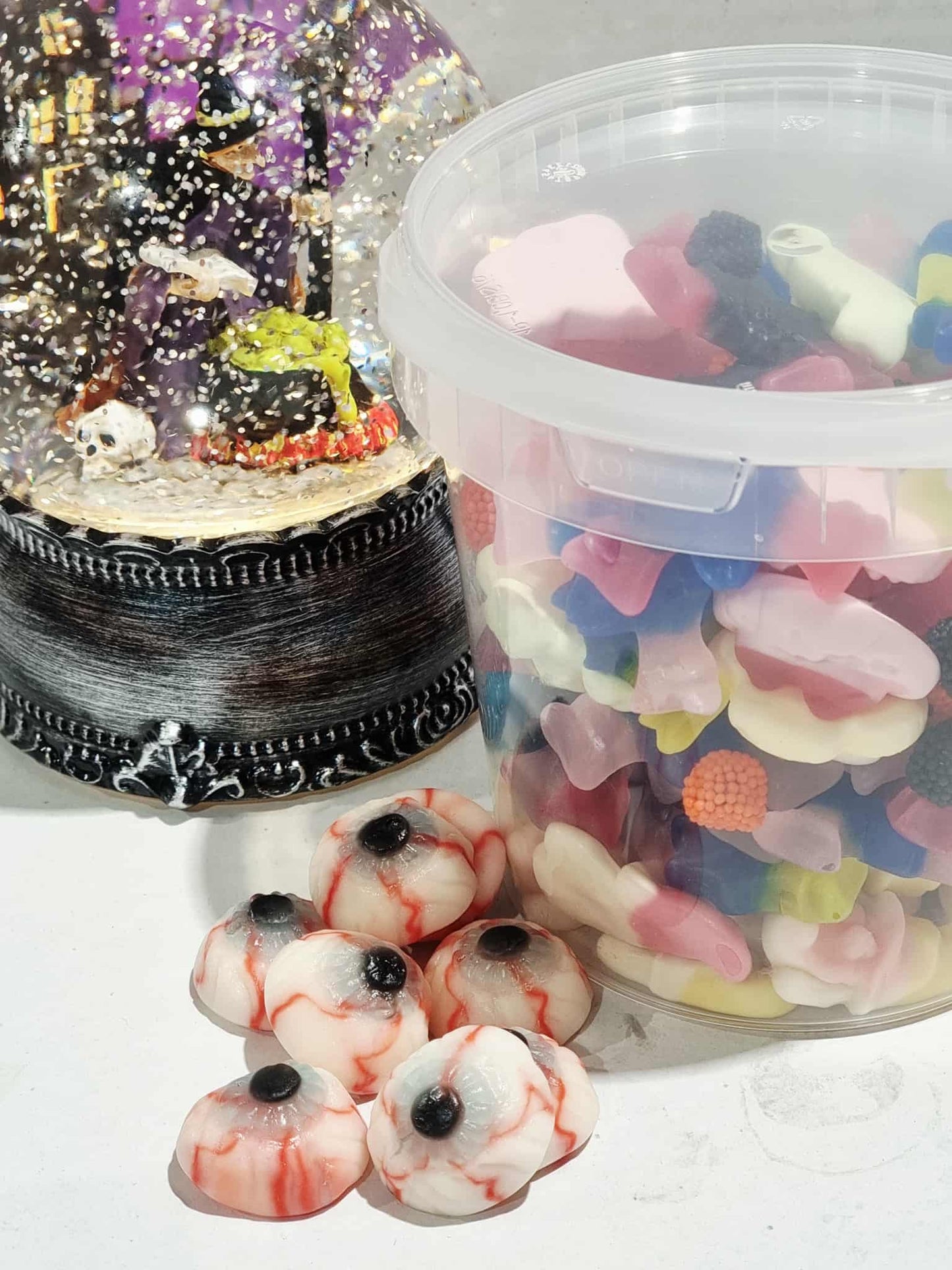 Halloween bucket of mixed sweets (personalised optional)