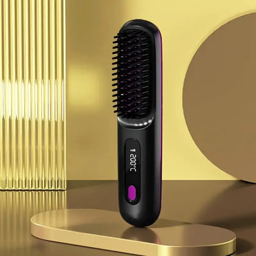 Portable Ionic Hair Straightener Brush