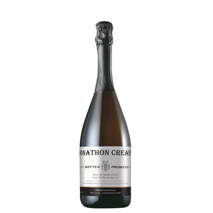 Personalised Contemporary Silver Label Prosecco