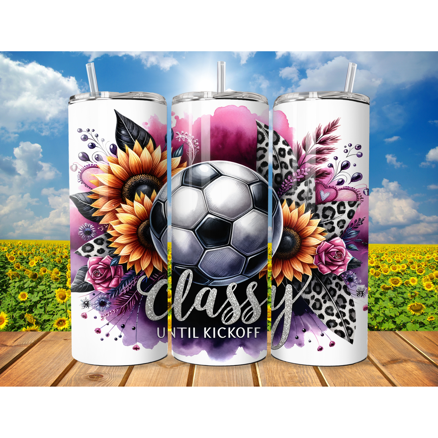 Classy Before  Football Tumbler 20oz