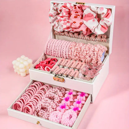 144pcs Boho Chic Hair Accessory Set