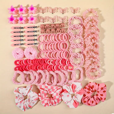 144pcs Boho Chic Hair Accessory Set
