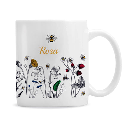 Personalised Wild Flower Mug