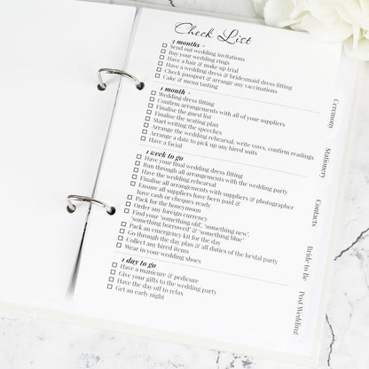 Personalised Botanical Border Wedding Planner