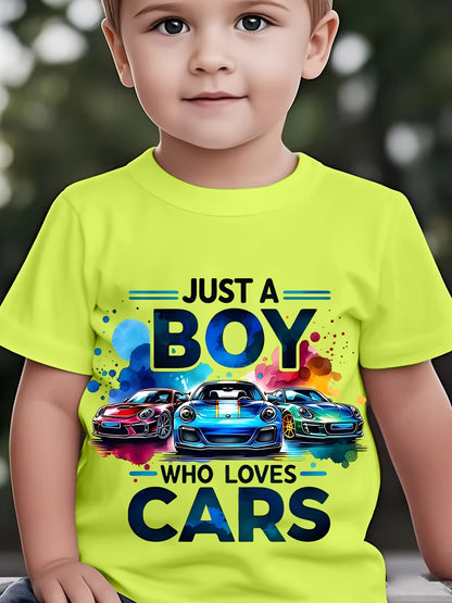Just a boy who loves Cars T shirt