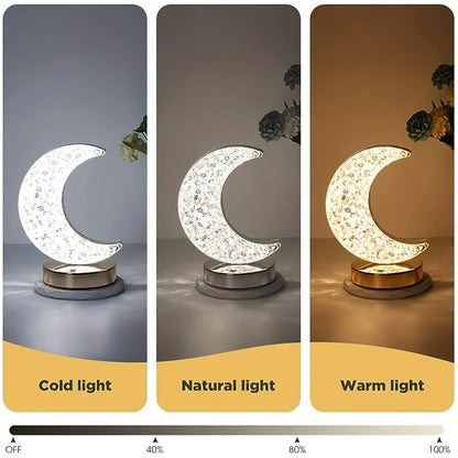 Crystal Lamp Crescent Moon