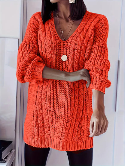 Soft Stretchy Women's Plus Size V-Neck Sweater Size 18 - 26