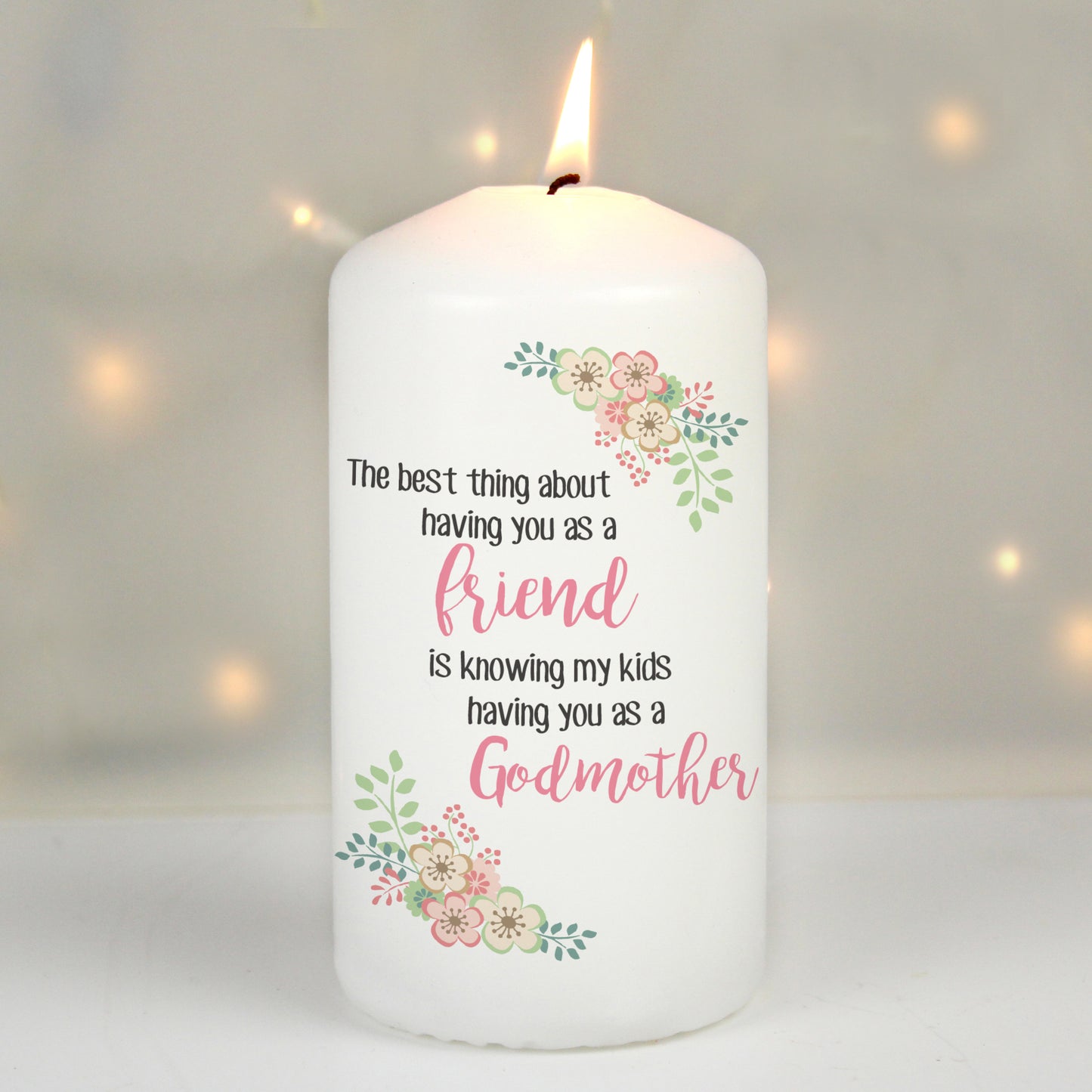 Personalised The Best Thing Pillar Candle
