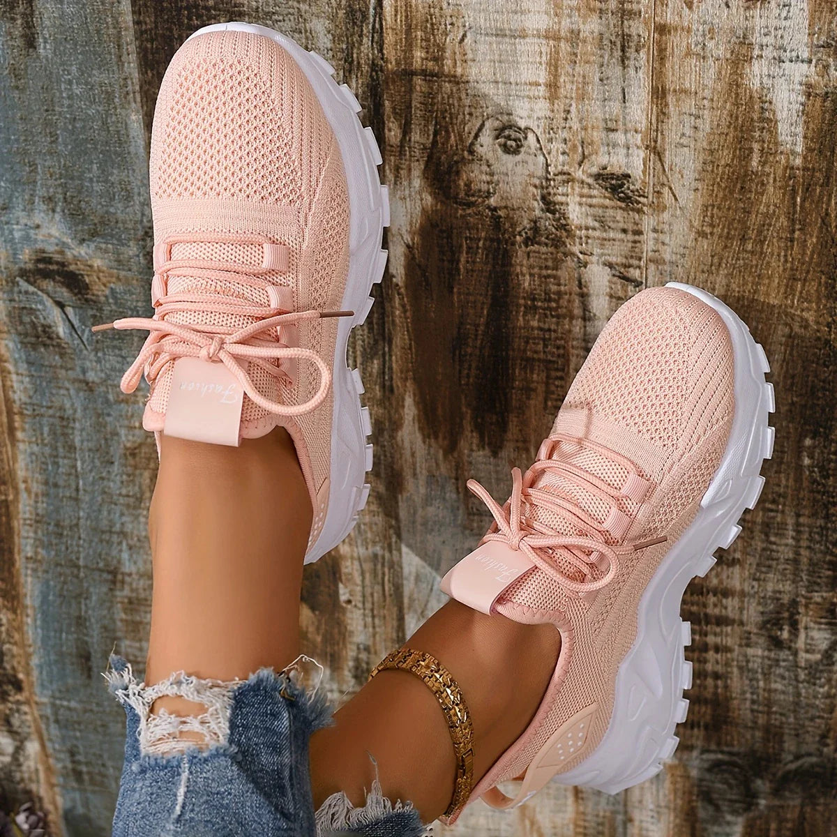 Women's Trainers white shoes, summer mesh design