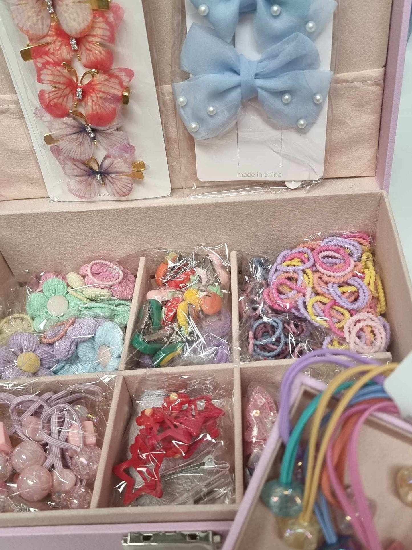 273pcs Colorful Cute Hair Accessories in Storage Box