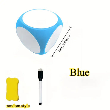 Reusable, Erasable, And Writable Set of EVA Whiteboard Dice