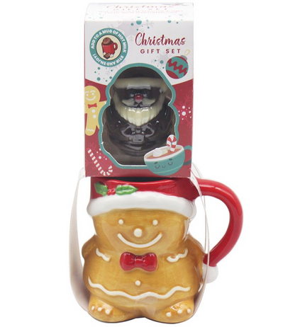 Gingerbread MUG GIFT WITH CHOC BOMB