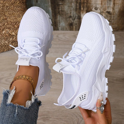 Women's Trainers white shoes, summer mesh design